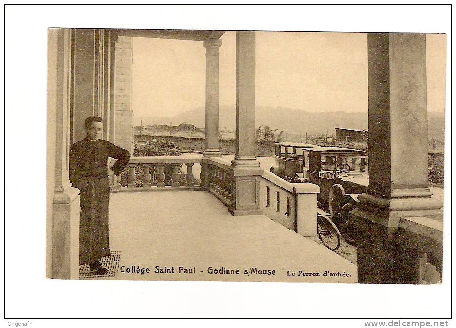 Collège St-Paul  Godinne/Meuse  Vers 1927: Le Perron D'entrée - Yvoir