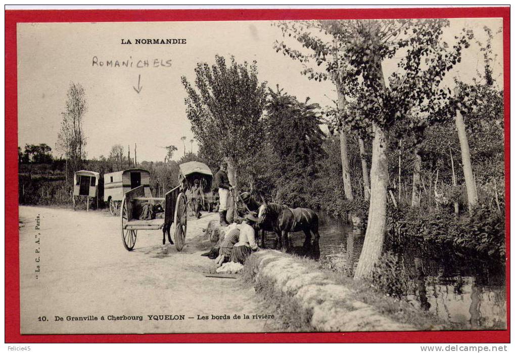 754i YQUELON - ROMANICHELS - ROULOTTES - LAVANDIERES - Autres & Non Classés