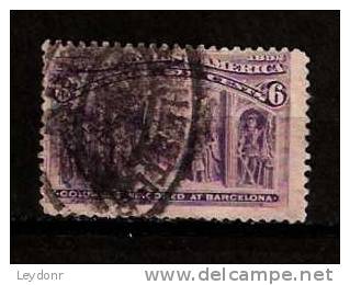 Columbus Welcomed At Barcelona - Scott # 235 - Used Stamps