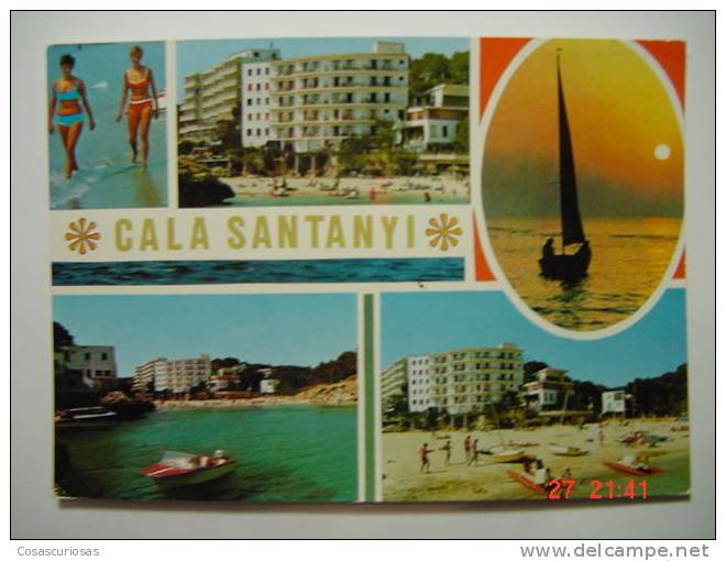 3249 CALA SANTANYI MALLORCA BALEARES POSTAL AÑOS 1960 MIRA OTRAS EN MI TIENDA - Cabrera