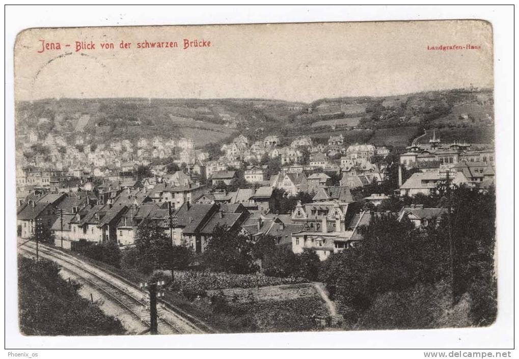 GERMANY - JENA, Panorama, Military Mark, 1915., STENGEL & CO. - Jena