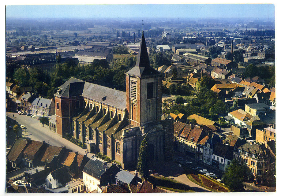 Saint Amand Les Eaux Vue Aérienne L'église - Saint Amand Les Eaux