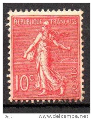 France ; 1903/24 ; Mth; N°Y:129c(rose Foncé) ;neuf* ;très Légère Adhérence  ;; Cote** : 40.00e. - 1903-60 Sower - Ligned