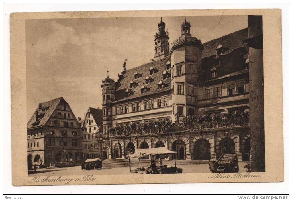 GERMANY - ROTHENBURG, Center, Old Postcard - Rothenburg O. D. Tauber