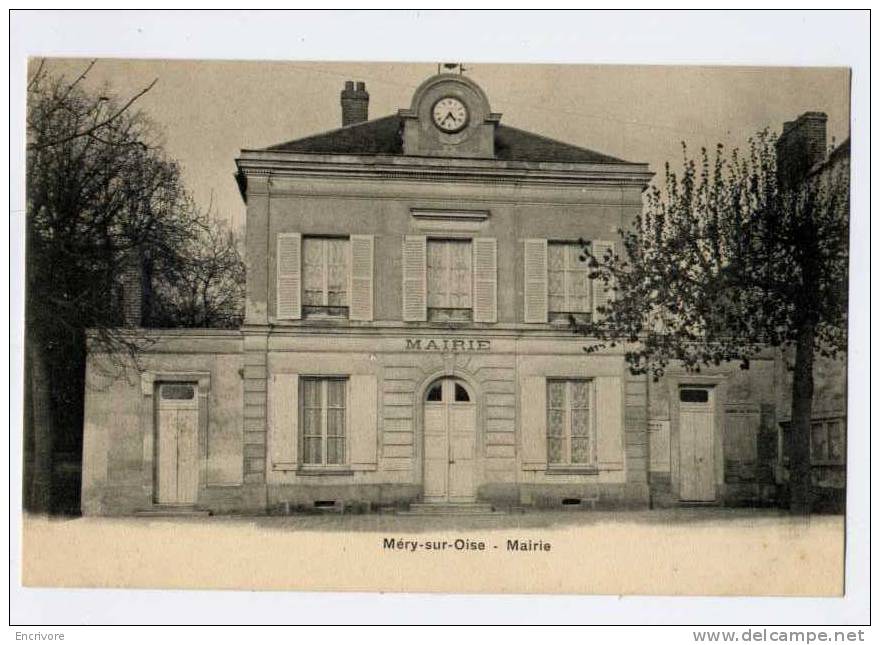 Cpa MERY SUR OISE Mairie - Mery Sur Oise