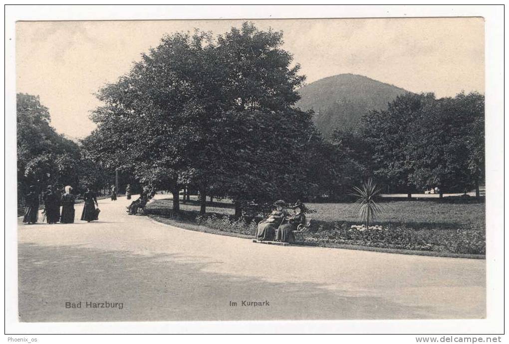 GERMANY - BAD HARZBURG, Kurpark, Old Postcard - Bad Harzburg