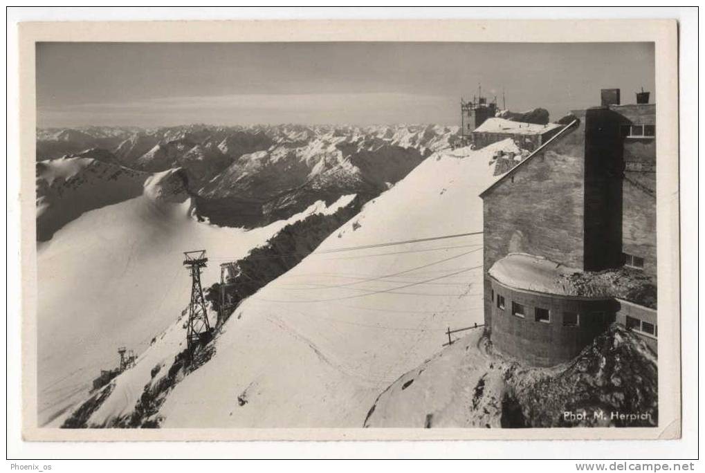 GERMANY - BAYERISCHE ZUGSPITZBAHN, Bergstation Mit Munchner Haus, Old Postcard - Bad Toelz