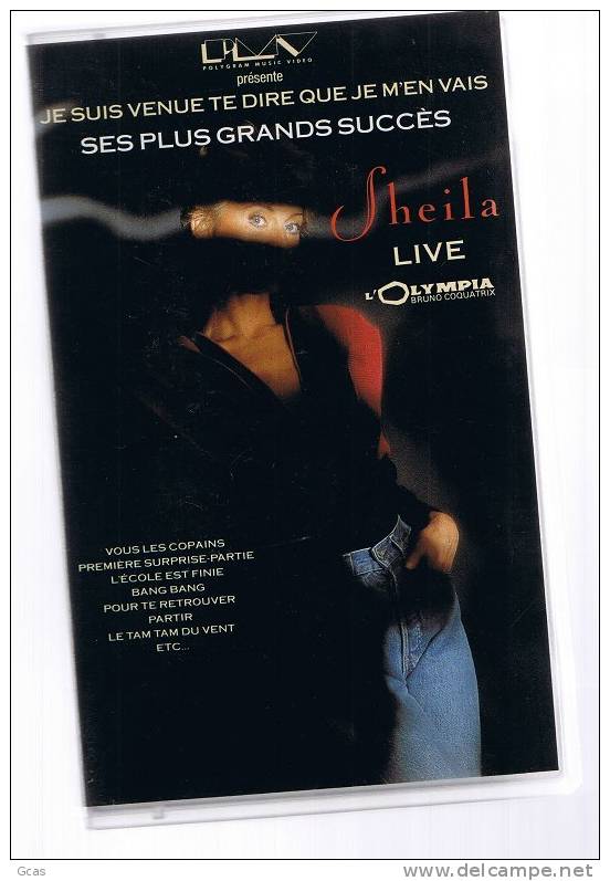 Castte VHS De SHEILA: "Je Suis Venu Te Dire Que Je M'en Vais" - Collections, Lots & Séries