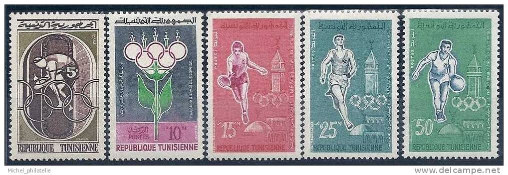 ⭐ Tunisie - YT N° 515 à 519 ** Neuf Sans Charnière - 1960 ⭐ - Tunisie (1956-...)