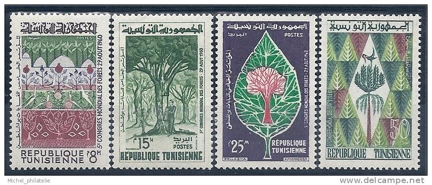⭐ Tunisie - YT N° 520 à 523 ** - Neuf Sans Charnière - 1960 ⭐ - Tunisie (1956-...)