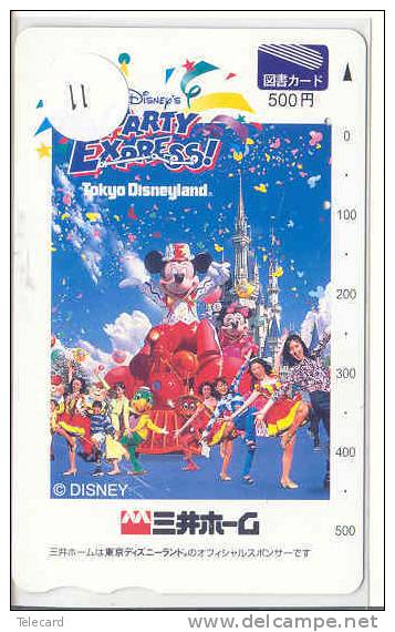 Carte Prépayée Japon (11) DISNEY JAPAN * PREPAID CARD *   Party Express Danse Château * Tosho - Disney