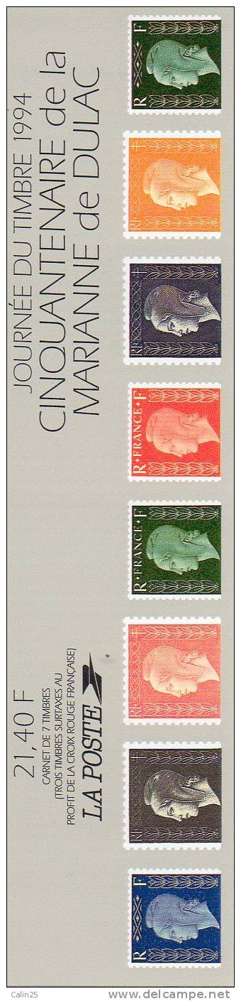 FRANCE - JOURNEE DU TIMBRE - 1994 - BC 2865 - CINQUANTENAIRE DE LA MARIANNE DE DULAC - Tag Der Briefmarke