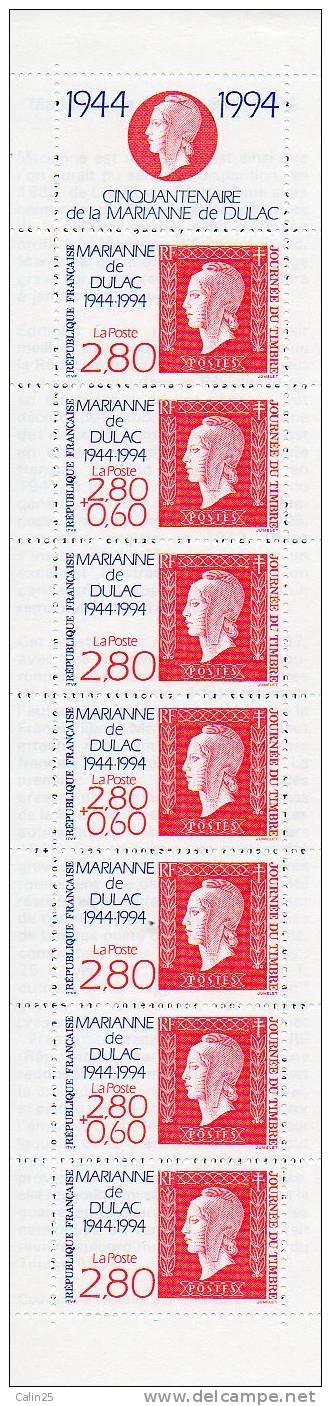 FRANCE - JOURNEE DU TIMBRE - 1994 - BC 2865 - CINQUANTENAIRE DE LA MARIANNE DE DULAC - Tag Der Briefmarke