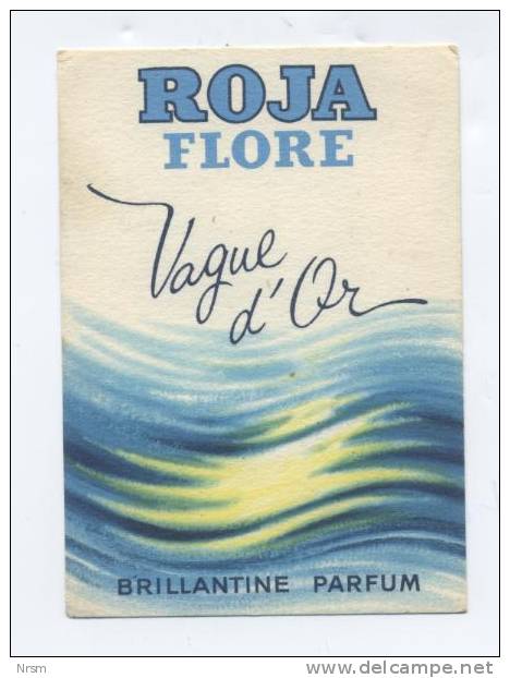 Carte Parfumée / ROJA FLORE : VAGUE D'OR - Anciennes (jusque 1960)