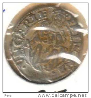 HUNGARY 1 DENIER KING FERDINAND I REIGN MADONNA  FRONT SHIELD BACK 1531 KB. HU2 F SILVER READ DESCRIPTION CAREFULLY!!! - Ungheria