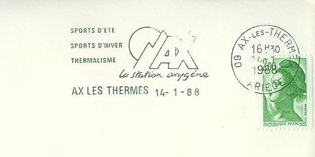 SD0994 Sports D Ete  Sports D Hiver Thermalisme La Station Oxygene Flamme AX LES THERMES 09 1988 - Termalismo