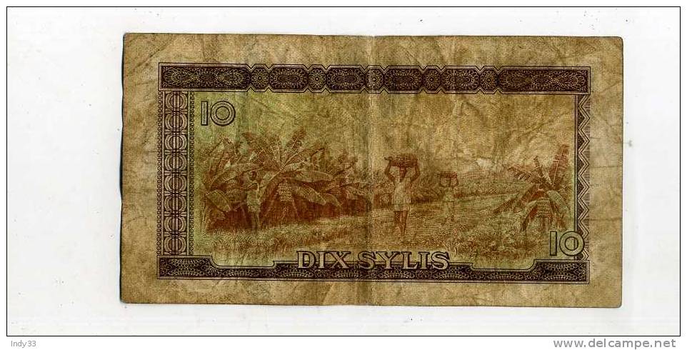 - BILLETS . GUINEE . 10 S. 1960 - Guinea