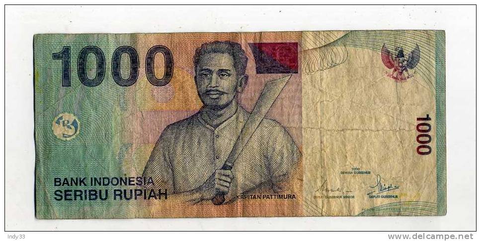 - BILLETS . INDONESIE . 1000 R. . 2000 - Indonesien