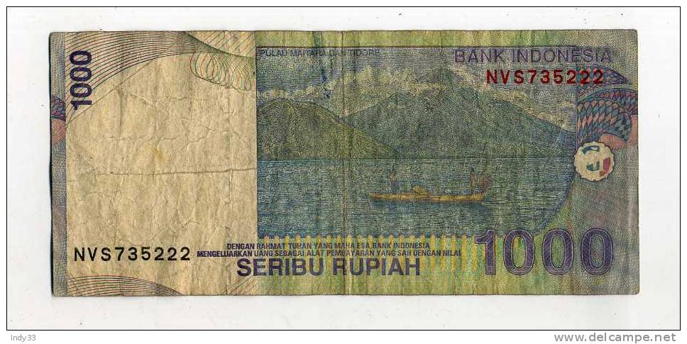 - BILLETS . INDONESIE . 1000 R. . 2000 - Indonesien