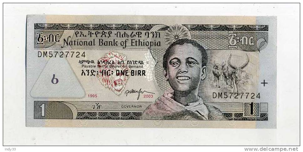 - BILLETS . ETHIOPIE . 1 B. 2003 - Etiopía