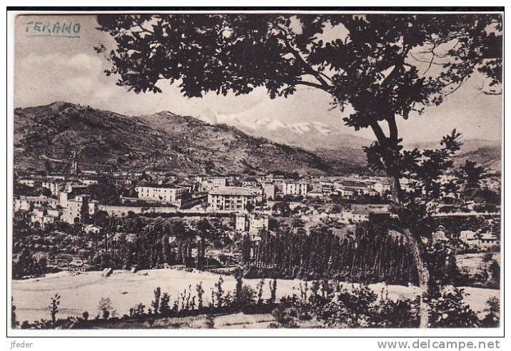 ABRUZZO - Teramo	-	Panorama Con Il Gran Sasso - Teramo