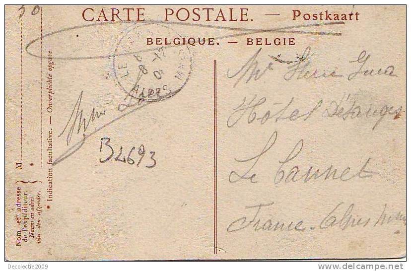 B2693 Belgium Bruxelles La Gare De Nord PPC Used  Perfect Shape - Chemins De Fer, Gares