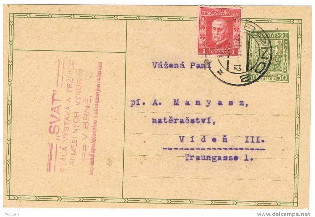 Entero Postal BRNO (Checoslovaquia) 1927 - Cartes Postales