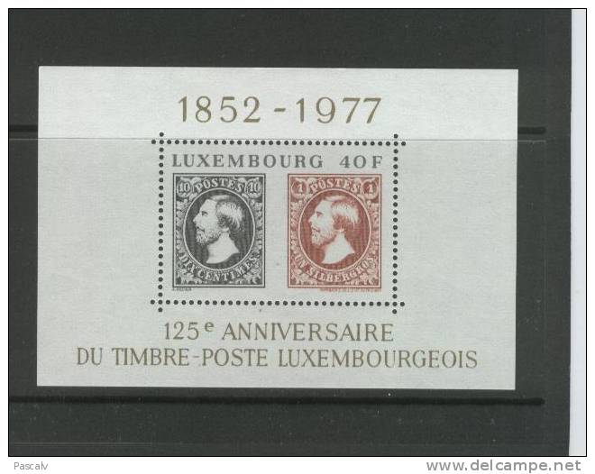 Yvert Bloc 10 ** Neuf Sans Charnière MNH Premier Timbre Luxembourgeois - Blokken & Velletjes