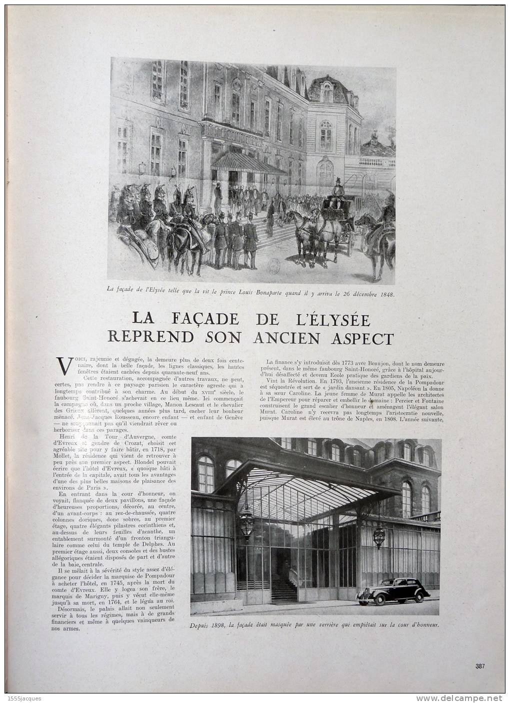 FRANCE ILLUSTRATION N° 109 / 01-11-1947 MARÉCHAL FRANCHET D'ESPÈREY SARRE SAAR GANDHI NERHU PALAIS ÉLYSÉE DAUPHINÉ - Algemene Informatie