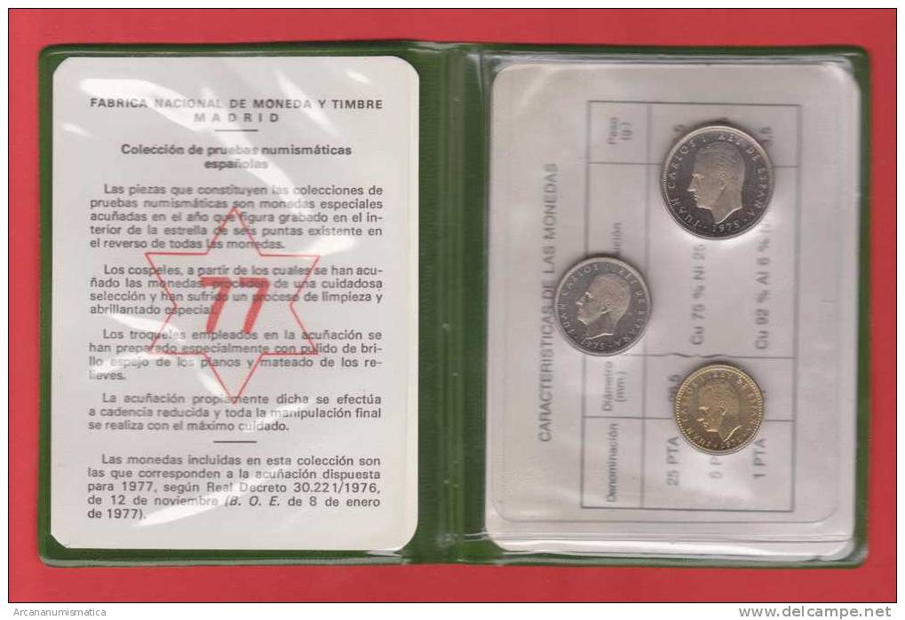ESPAÑA   Cartera Oficial FNMT/Mint Set        1.975  #  77     SC/UNC       DL-7841 -  Colecciones