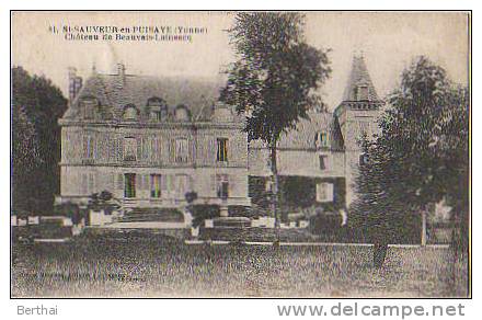 89 SAINT SAUVEUR EN PUISAYE - Chateau De Beauvais Lainsecq - Saint Sauveur En Puisaye