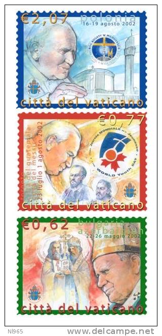 STATO CITTA' DEL VATICANO - VATIKAN STATE - GIOVANNI PAOLO II - ANNO 2003 - VIAGGI - NUOVI MNH ** - Neufs