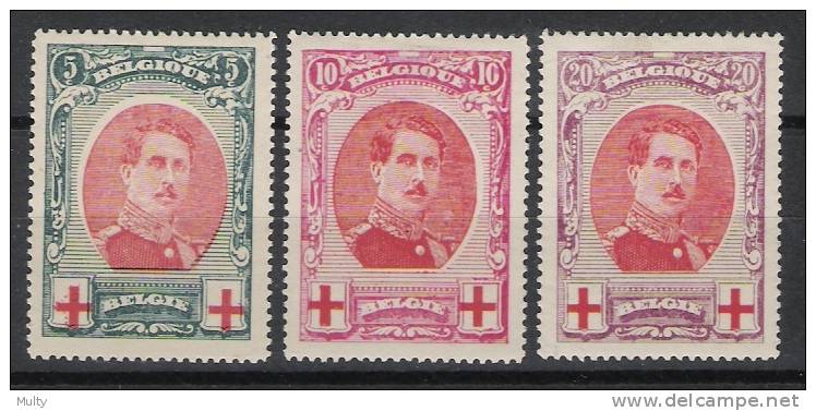 Belgie OCB 132 / 134 (*) - 1914-1915 Rode Kruis