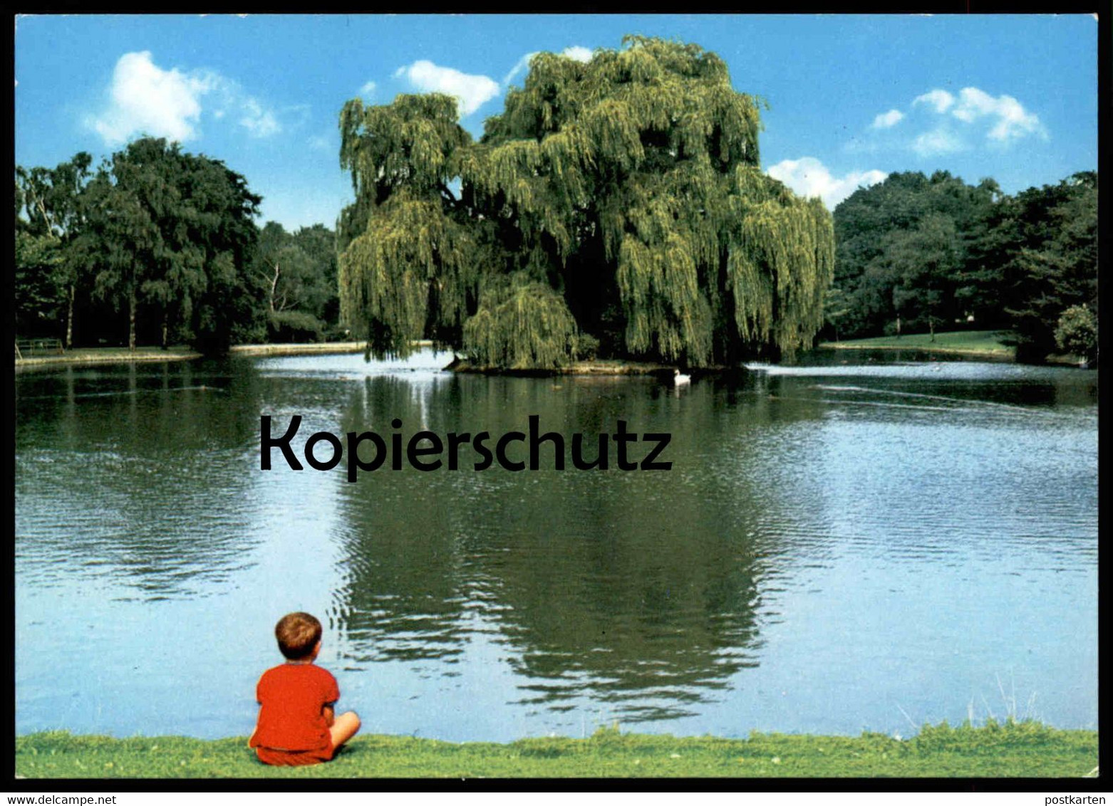 ÄLTERE POSTKARTE CASTROP-RAUXEL STADTGARTEN Kind Child Enfant Junge Boy Baum Tree Ansichtskarte AK Cpa Postcard - Castrop-Rauxel