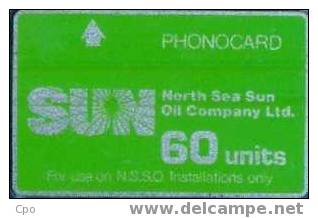 # UK_OTHERS OFFSHORE-SunOil-R5 North Sea Sun Oil Compagny Ltd 60 Landis&gyr 01.87 Tres Bon Etat - Plateformes Pétrolières
