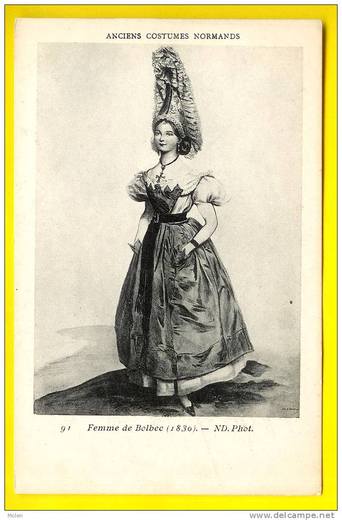 FOLKLORE : FEMME DE BOLBEC ( 1830 ) - ANCIENS COSTUME NORMANDS 1961 - Bolbec