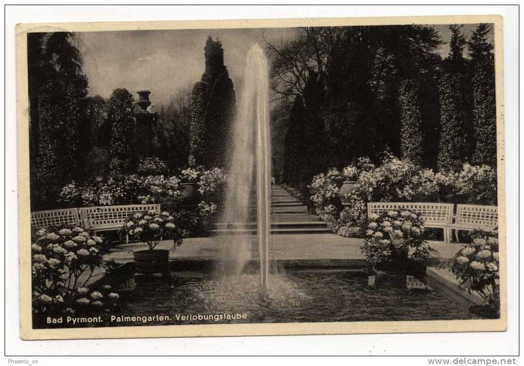 GERMANY - BAD PYRMONT, Palmengarten, Verlobungslaube, 1936. - Bad Pyrmont