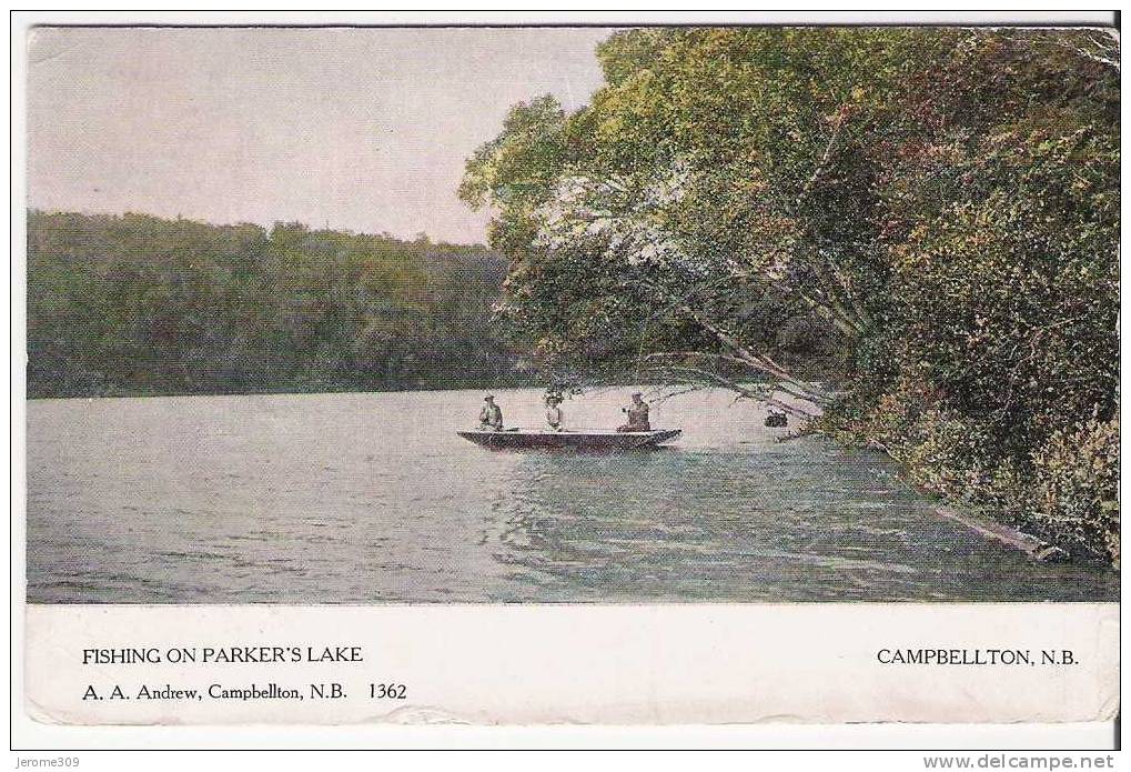 CANADA - CAMPBELLTON - CPA - N°1362 - Cambellton, Fishing On Parker's Lake - Autres & Non Classés