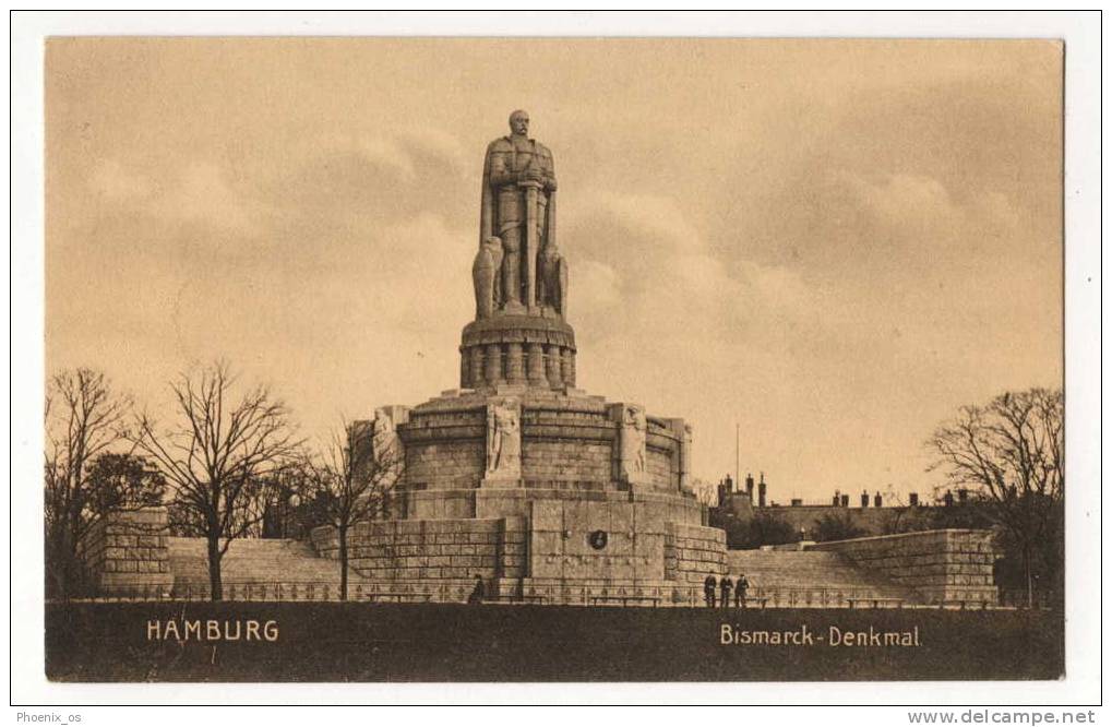 GERMANY - HAMBURG, Bismarck Denkmal / Monument, Old Postcard - Harburg