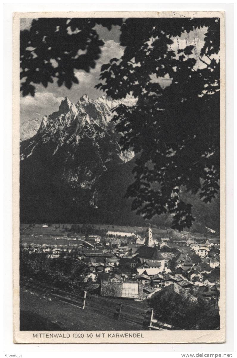 GERMANY - MITTENWALD, Panorama, 1929. - Mittenwald