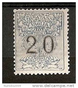 1924 REGNO SEGNATASSE PER VAGLIA 20 C MH * - RR6799 - Taxe