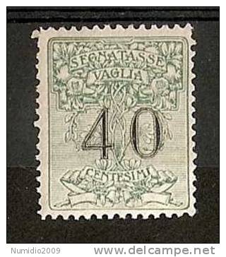 1924 REGNO SEGNATASSE PER VAGLIA 40 C MH * - RR6799 - Taxe