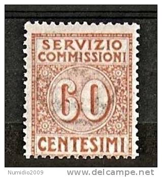 1913 REGNO COMMISSIONI 60 CENT MH * - RR6792 - Tax On Money Orders