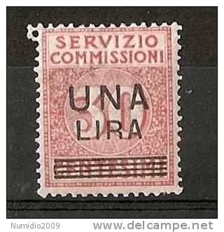 1925 REGNO COMMISSIONI 1 £ SU 30 CENT MNH ** - RR6792 - Mandatsgebühr