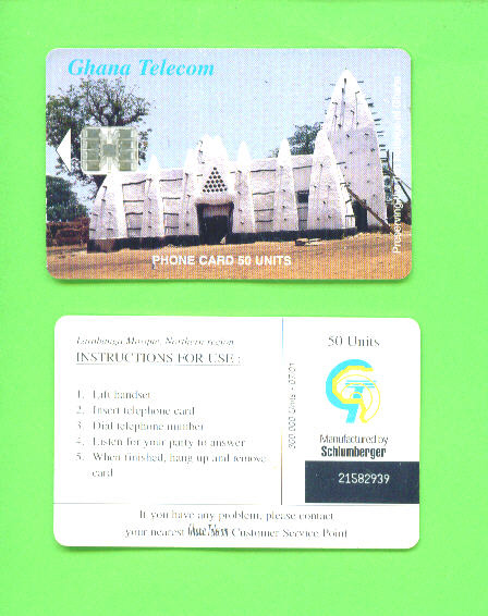 GHANA - Chip Phonecard As Scan - Ghana