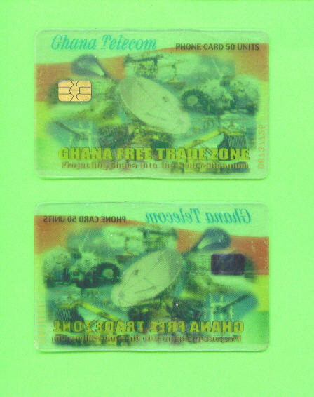 GHANA - Chip Phonecard As Scan (Transparent) - Ghana