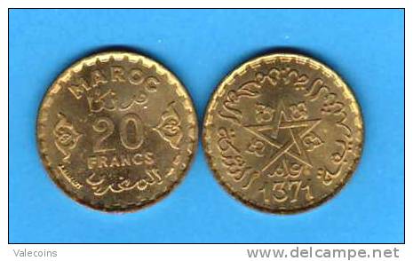 MAROCCO - KM 50 - 20 Francs - 1371 (1953) - AUNC - Marocco