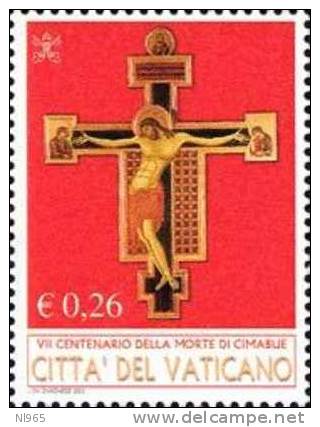 STATO CITTA' DEL VATICANO - VATIKAN STATE - GIOVANNI PAOLO II - ANNO 2002 - CIMABUE - VALORI 4  - NUOVI - MNH ** - Unused Stamps