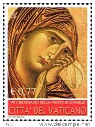 STATO CITTA' DEL VATICANO - VATIKAN STATE - GIOVANNI PAOLO II - ANNO 2002 - CIMABUE - VALORI 4  - NUOVI - MNH ** - Neufs