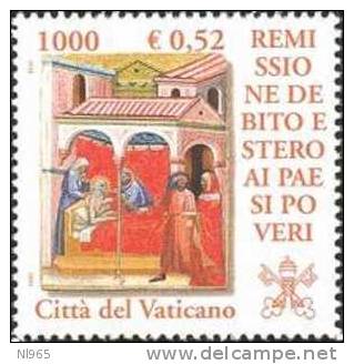 STATO CITTA' DEL VATICANO - VATIKAN STATE - GIOVANNI PAOLO II - ANNO 2001 - DEBITO ESTERO - VALORI 5 - NUOVI MNH ** - Neufs
